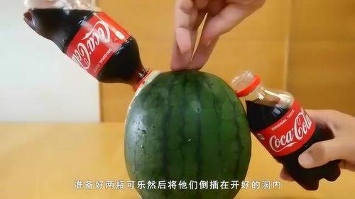 喝了可乐后吃瓜